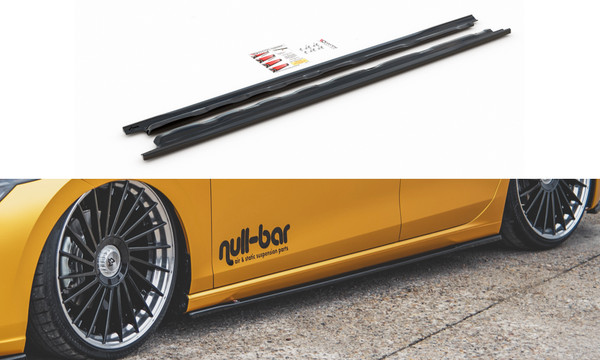 CUP Seitenschweller AnsäTze Schwarz FüR VW Golf 8 Skirts Leisten Schweller V1-image