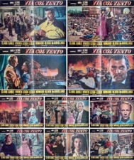 GONE WITH THE WIND Italian fotobusta posters 10 VIVIEN LEIGH CLARK GABLE R1966