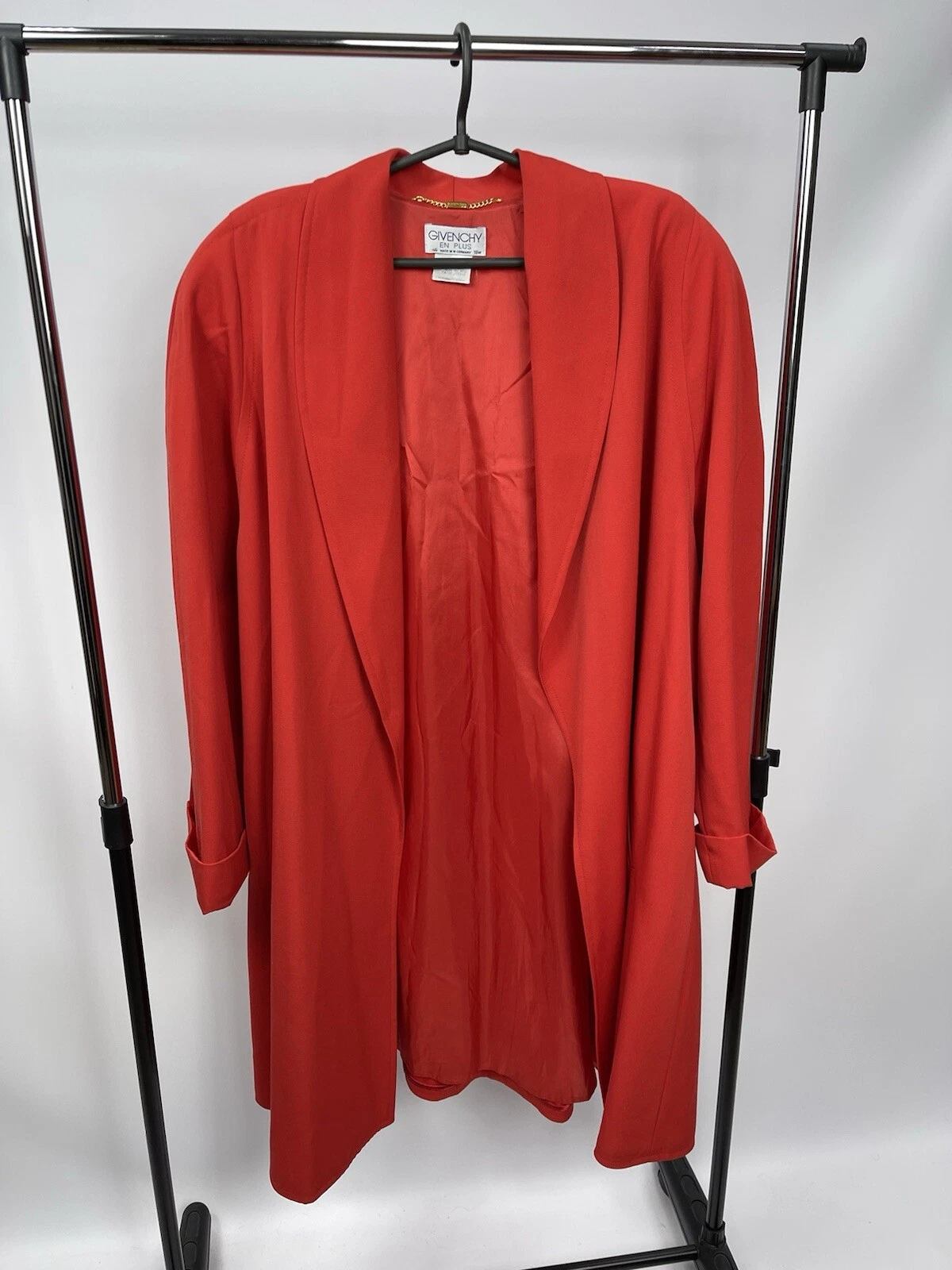 GIVENCHY Cappotto Gyvenchy vintage anni 80 rosso taglia 46 made in W Germany