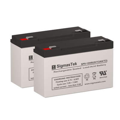 Eaton Powerware PW3115-650VA Replacement Battery by SigmasTek (Set of 2)