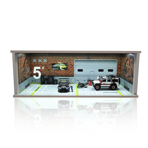 1/64 Diorama Diecast Garage Model LED Parking Lot Scene Display Model AU Stock - Picture 126 of 191