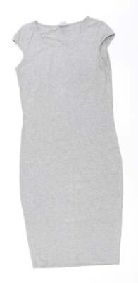 Vera Moda Bodycon Damen grau Polyestermischung Größe S