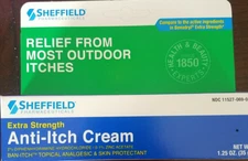 Sheffield Extra Strength Anti-Itch Cream 1.25oz-New(See Below)-SHIPS N 24 HOURS