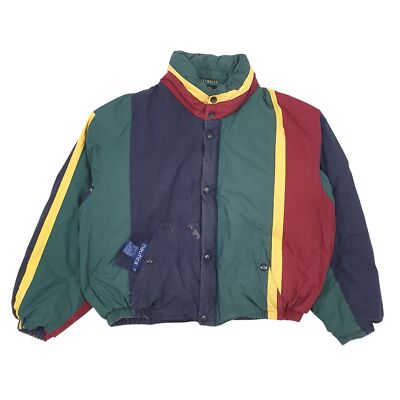 NAUTICA Puffer Jacket Coat Insulated Goose Down Reversible Mens XL UK