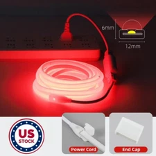 164ft 110V 480leds/m Waterproof COB LED Neon Strip Light Outdoor Building Decor