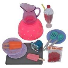 Our Generation 18" Doll Accessories Lot Toy Food Kitchen Plates Desserts Candy