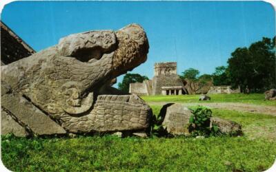 CPM AK CHICHEN ITZA Kopf der gefiederten Schlange MEXIKO (647668)