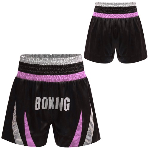 Boys Muay Thai Boxing Shorts Kickboxing Fight Pants Workout Training Bottoms - Picture 27 of 33
