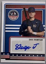 2023 Panini Stars & Stripes USA National Team Development Auto GAGE THOMPSON