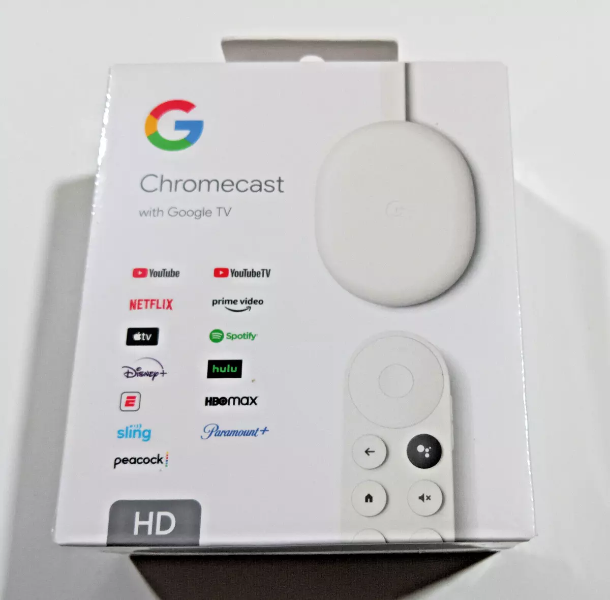  Google Chromecast with Google TV (4K)- Streaming Stick  Entertainment with Voice Search - Watch Movies, Shows, and Live TV in 4K  HDR - Snow : Electronics