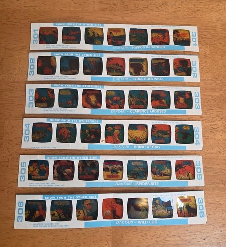 Daktari TV Give-A-Show Projector Slides 1969 Chad Valley Toys England Box Works - Picture 17 of 23