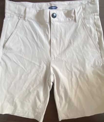 Old Navy Dry Quick Tech Khaki Shorts Boys 12 Xl Hybrid Tan Stretch Golf Uniform