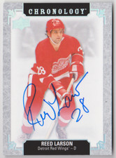 2018-19 Upper Deck Chronology Franchise History Auto Reed Larson #FH-DE-RL Auto