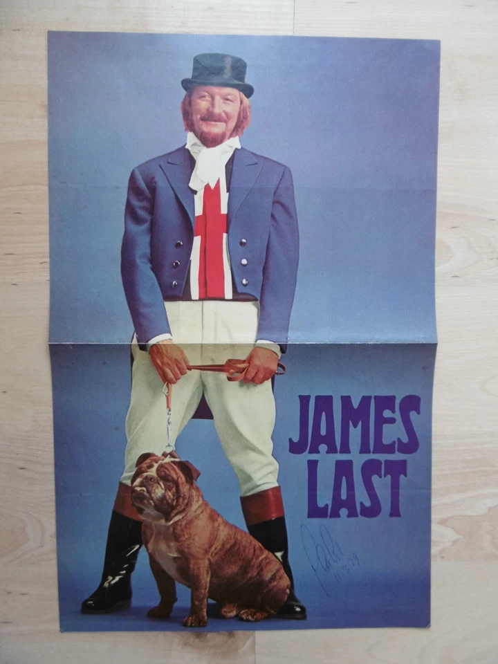James Last Autogramm signed 26x40 cm Poster gefaltet - Bild 1 von 1