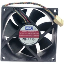 NEW AVC DS08025R12U P140 8025 DC 12V 0.7A PWM Chassis CPU Cooling Fan 4-Pin