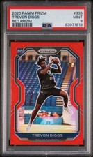 2020 Panini Prizm Trevon Diggs Red Prizm Retail SSP Rookie Cowboys PSA 9 Pop 2