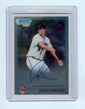 2010 BOWMAN DRAFT CHROME DREW POMERANZ AUTO RC, INDIANS