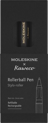 Moleskine x Kaweco, Roller Pen, 0.7mm Point, Black with Office Product