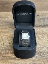 Emporio Armani Silver Stainless Steel Quartz Men's Watch-Mother Of Pearl AR2050