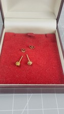 9ct Gold Knot Stud Earrings Yellow Gold Minimalist Studs