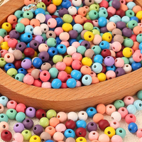 1000Pcs Runde Holzperlen In Bunt NatüRliche Holz Perlen Zum AuffäDeln FüR Diy Sc