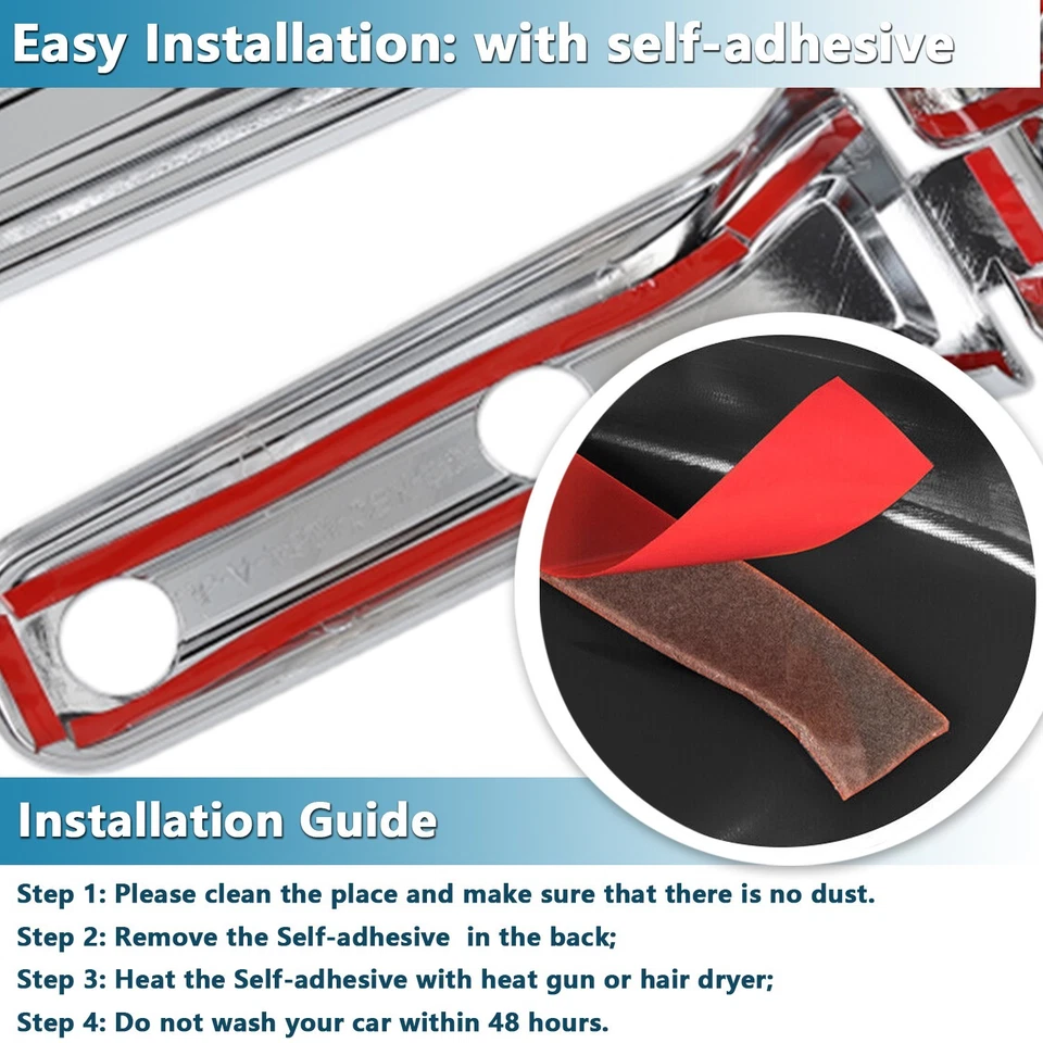 Cubierta de bisagra de puerta trasera decoración para Jeep Wrangler JLJLU 2018+ cromo Foto 3 de 4