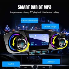 Bluetooth Car Mp3 Player with QC3.0 Fast Charging USB Cigarette Lighter Charger