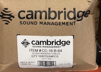 Cambridge Sound Management CC-16-B-64 Masking Cables-Black