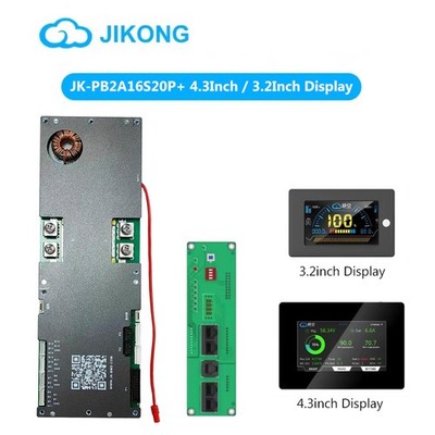 JK BMS PB2A16S20P 200A LiFePo4 Li-Ion LTO Battery BMS 8S-16S Active balancer 2A