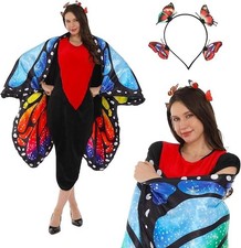 Butterfly Costume for Adult, Butterfly Wings Halloween Colorful Wings