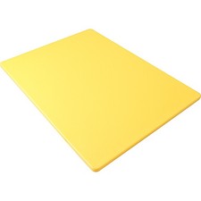 Winco CBYL1520 15 in x 20 in x 1/2 in Yellow Cutting Board