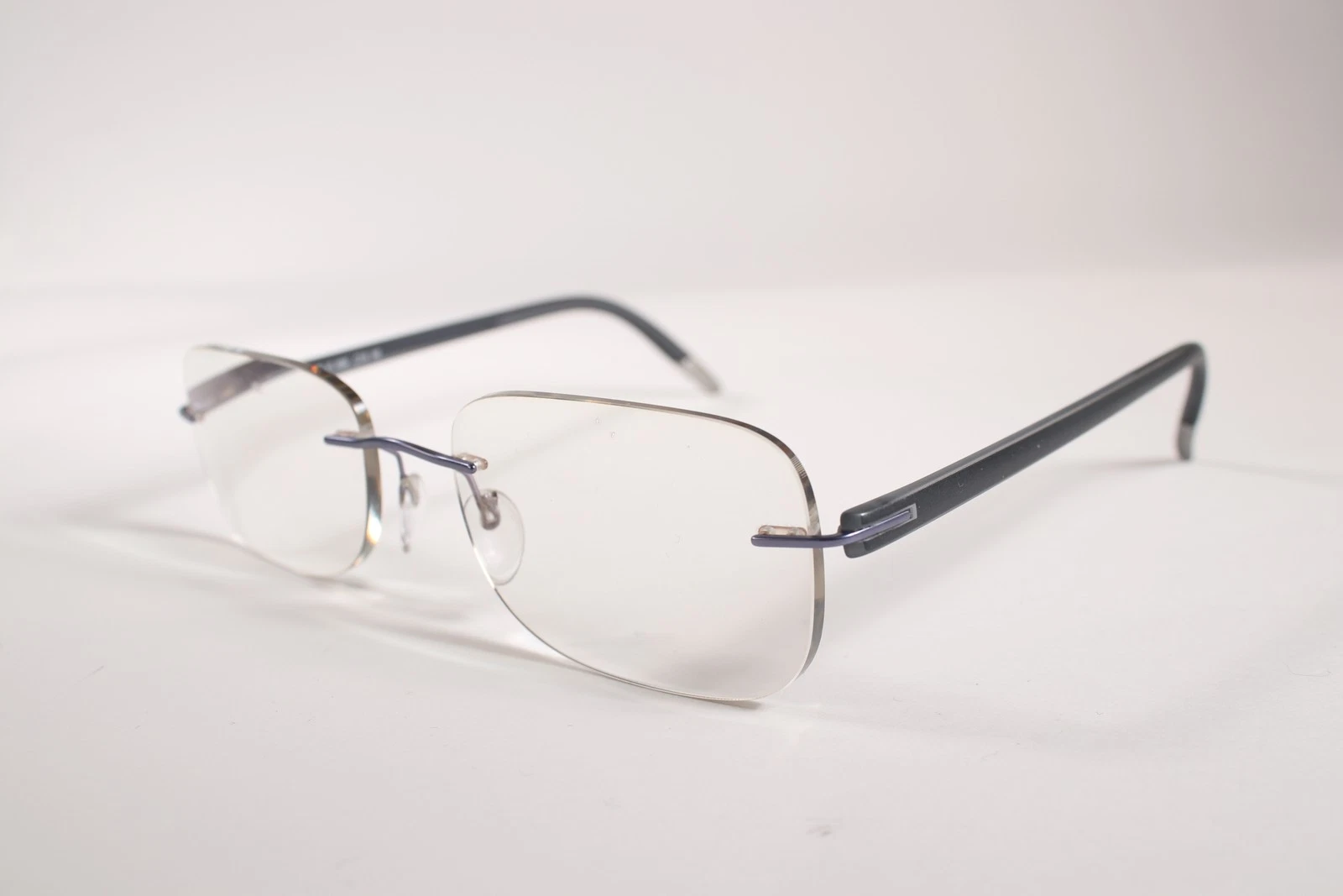 Silhouette Eyeglasses 5379 Unisex Violet Rimless Titanium Glasses Frames 52 mm