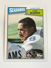1987 Topps Football #174 - Curt Warner - Seattle Seahawks