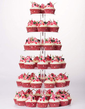 Yestbuy Cupcake Stand, 6 Tier Large Cupcake Tower Display, round Cupcake Holder,