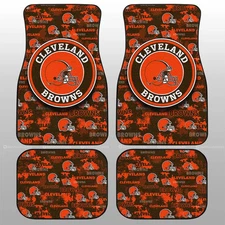 American Football Club Car Floor Mats NFL Car Accessories Custom For Fans