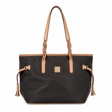 Borsa Dooney & Bourke Florentine Bailey Tote Bag nera pelle ciottolata nappa classica