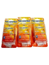 Nicorette Gum 2mg Fruit Chill 3 PACKS X 20 = 60 Pieces Pocket Packs Exp 07/27
