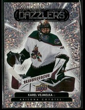 2022-23 Upper Deck #DZ-44 Karel Vejmelka Arizona Coyotes Dazzlers Orange Card