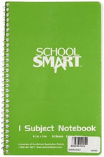 Spiral Non-Perforated 1 Subject College Ruled Notebook, 9 1 Count Pack of 1