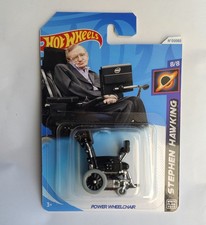 Whiteflagtoys Custom Wheelchair Stephen Hawking - HOT WHEELS - rare collectible 