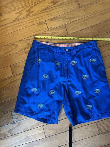 Pantaloncini corti uomo Florida Gators UF blu arancione taglia 36 cotone ricamato B4 - Foto 6 di 7