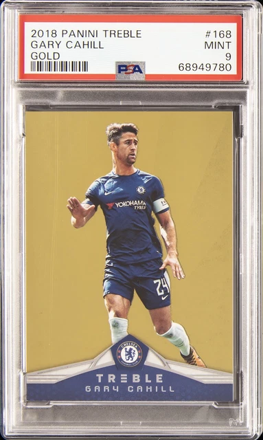 2018 PANINI TREBLE GOLD #168 GARY CAHILL 6/25 PSA 9