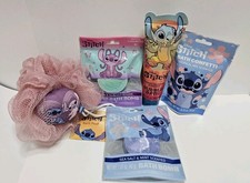 Disney Stitch Bath Gift Set 5pc Bubble Bath Confetti Bombs Pouf