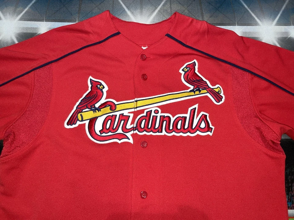 Jim Edmonds #15 St Louis Cardinals Majestic Jersey Sz XL Preowned Red - Image 2 of 4