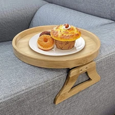 Wooden Sofa Armrest Tray Multifunctional Armrest Table