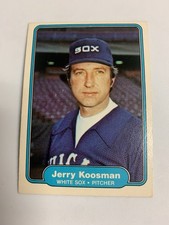 1982 Fleer Jerry Koosman Chicago White Sox