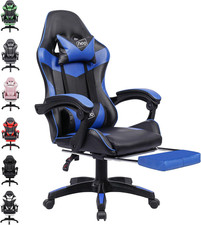 Executive PU Leather Massage Sport Racing Gaming Home Office Computer Chair Lumb