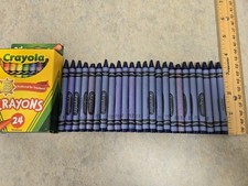 24 Blue Crayola Crayons