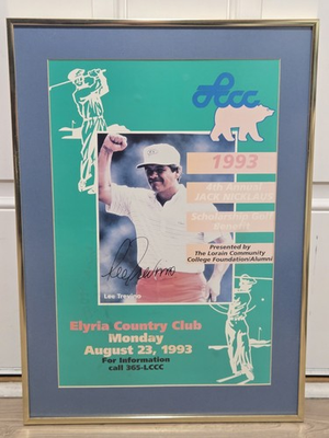 #ad Lee Trevino Autograph Promo Poster 21quot;x15quot; Framed 1993 Picture Signed PGA Golf $149.99