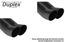  Duplex Komplettanlage ab Kat Ø60mm Opel Corsa B 2x76 DTM rund scharf